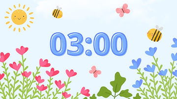 🌱 3 Minute Spring Timer with Bird Sounds & Calm Music 🌷 for Classroom