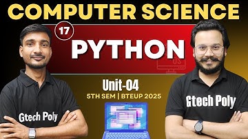 Python | Unit-04 P-02 | CSE 5th Sem by Ujjwal Sir BTEUP 2025