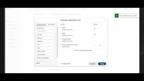 Webex Events Customizing the Registration Form