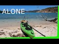 Solo camping on deserted island - Catch and Cook adventure - with Ocean Kayak - Monster Fish EP.504
