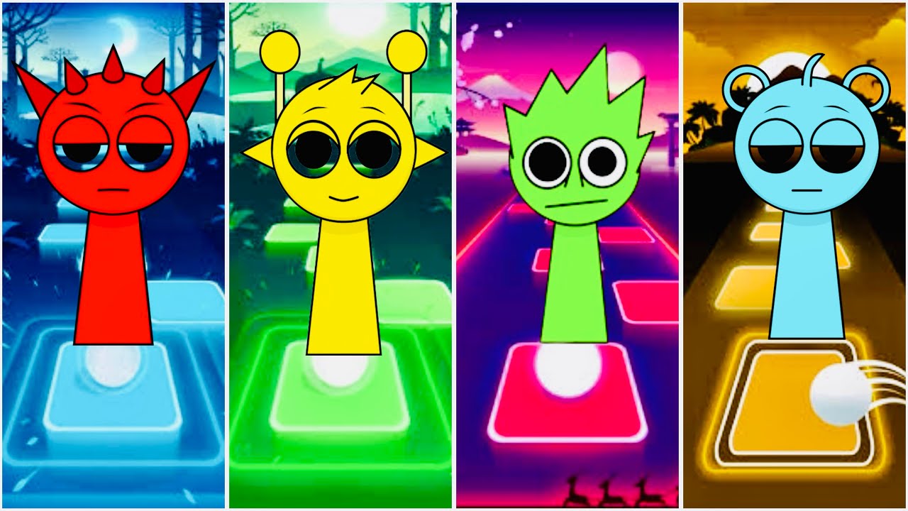 Incredibox- Raddy🆚 SIMON🆚 owaKex🆚 SKY🎶 Tiles Hop EDM Rush🎯🎮 - YouTube