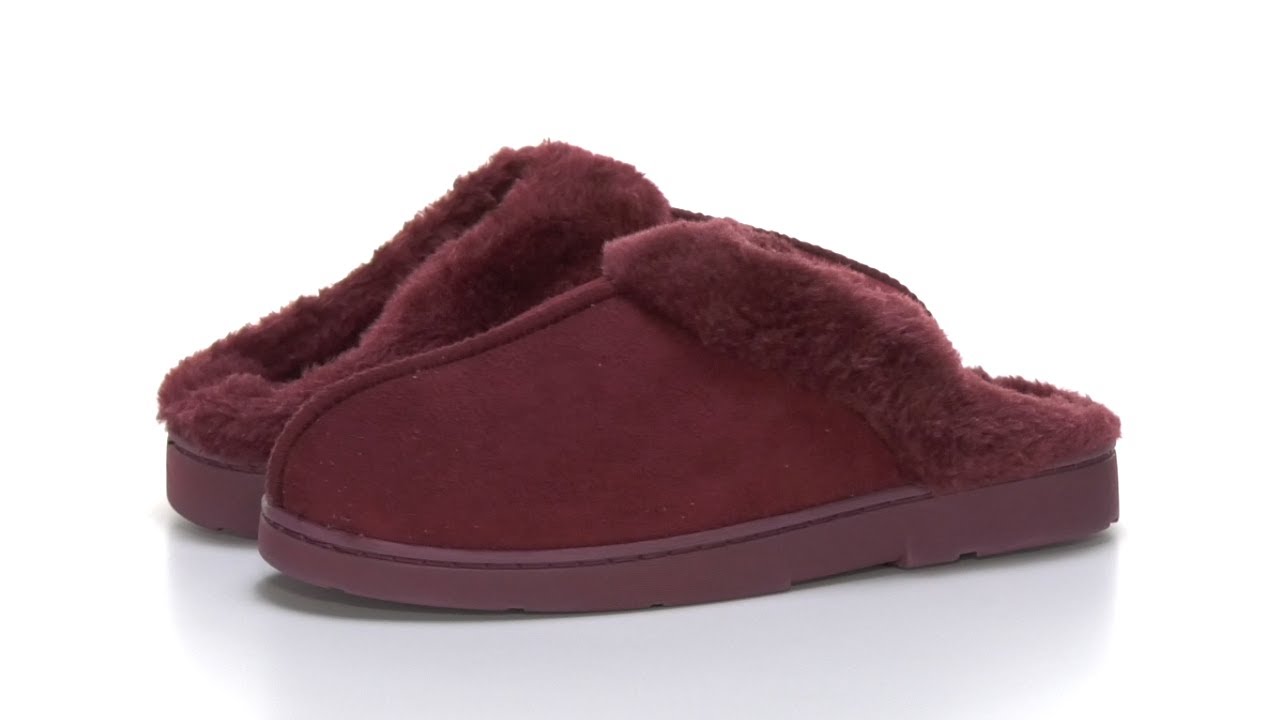 MUK LUKS Polysuede Clog SKU: 9623768 - YouTube