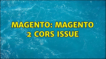 Magento: Magento 2 CORS issue