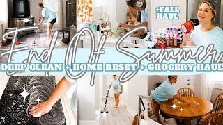 END OF SUMMER DEEP CLEAN + FALL HAUL + WEEKLY GROCERY HAUL | MOM CLEANING MOTIVATION | MarieLove