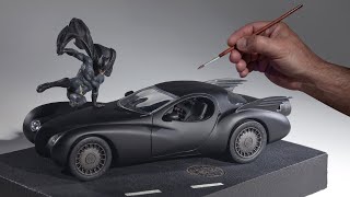 Batman And A Custom Batmobile | #batman | #scalemodel | #3dprinting