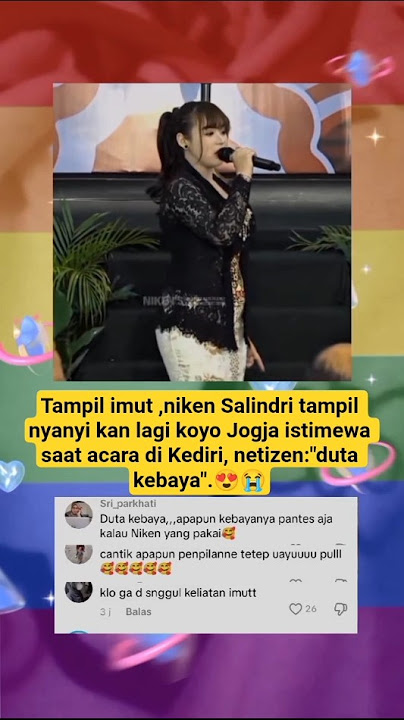 Tampil imut ,niken Salindri tampil nyanyi kan lagi koyo Jogja istimewa saat acara di Kediri#trending