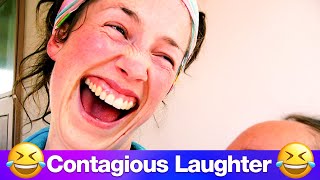 Contagious laughter impossible to stop