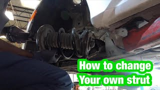 Replacing front struts on a honda civic