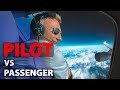 Passenger vs pilot inside look at a transcontinental flight from frankfurt to vancouver