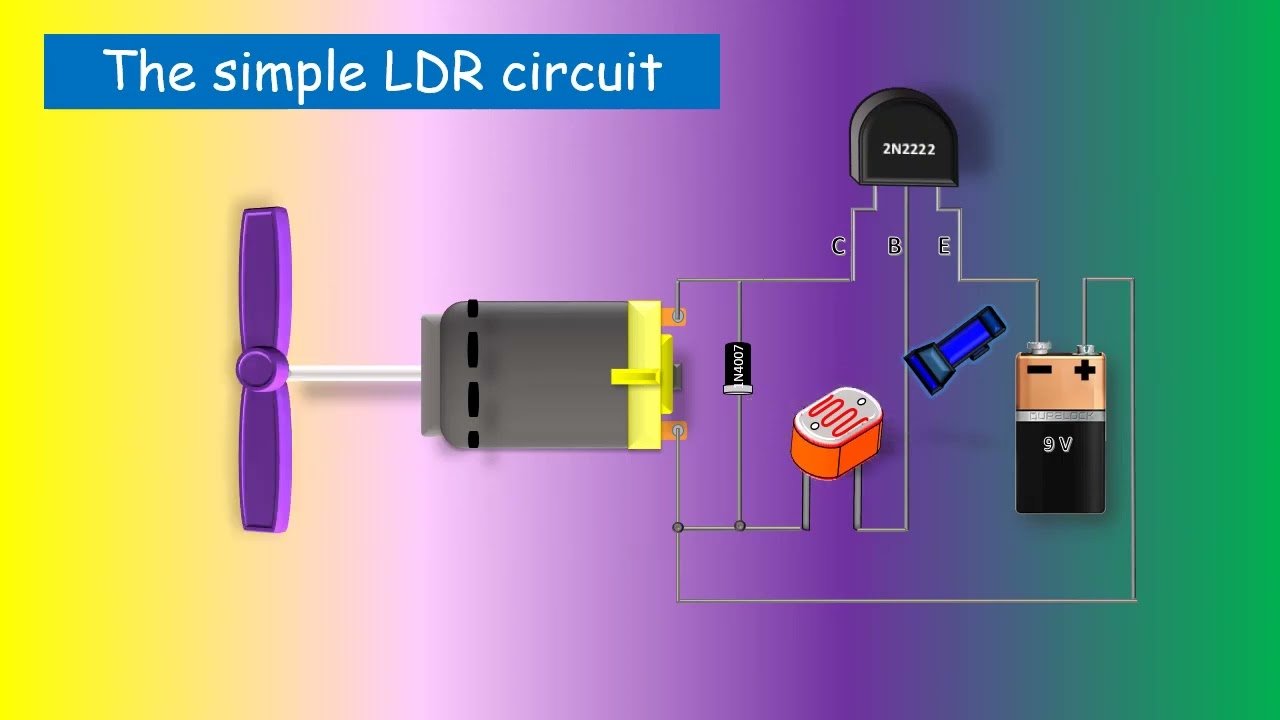 LDR Sensor training,simple electronic circuits for LDR,principle of LDR ...