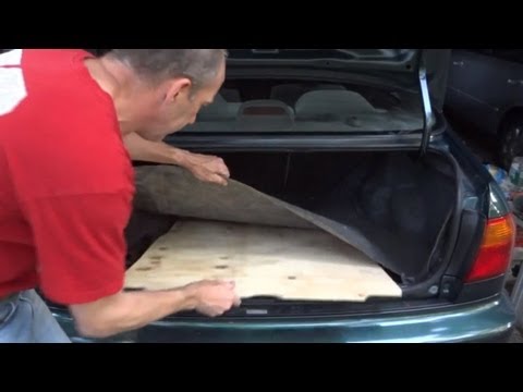 How To Make A New Spare Tire Cover Trunk Board
