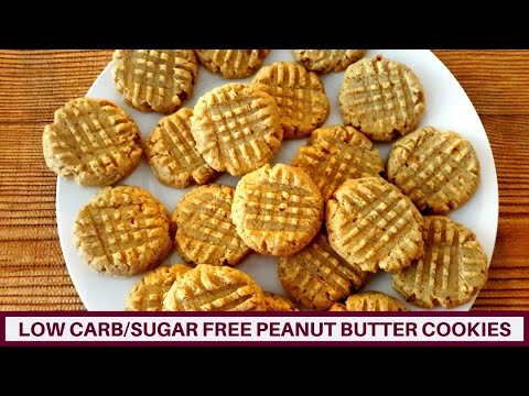 Low Carb Sugar Free Peanut Butter Cookies