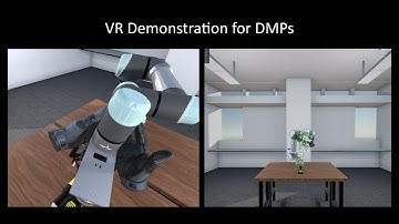 Learning Dynamic Movement Primitives in Virtual Reality