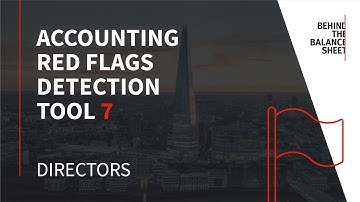Accounting Red Flag 7: Directors