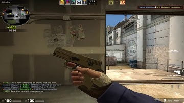 CS:GO CACHE AWP WALLBANG ON MID! 3K