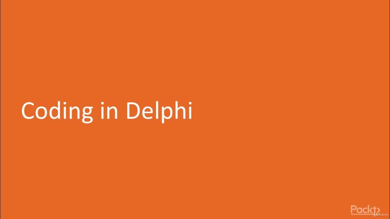3. Mastering Delphi - 33 Coding in Delphi - YouTube