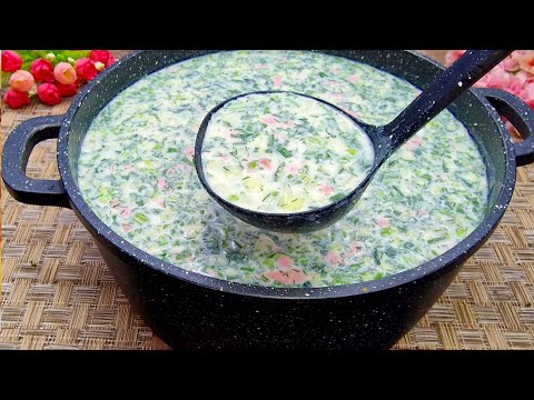 Этот ХОЛОДНЫЙ СУП готовим все лето! Выручает в жару! Самая Вкусная ОКРОШКА. Рецепт Окрошки на Кефире