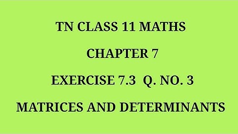 TN 11 maths chapter 7 exercise 7.3 question number 3