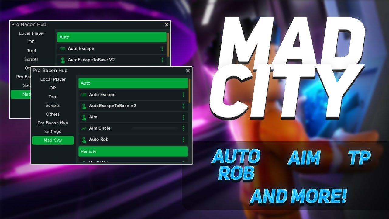 NEW, MADCITY HACK/SCRIPT, TELEPORT MENU , INF MONEY