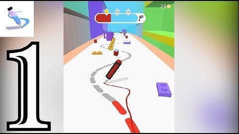 Pen Run - Gameplay Walkthrough Part 1 (iOS,Android)
