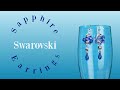 DIY Swarovski Sapphire Earrings