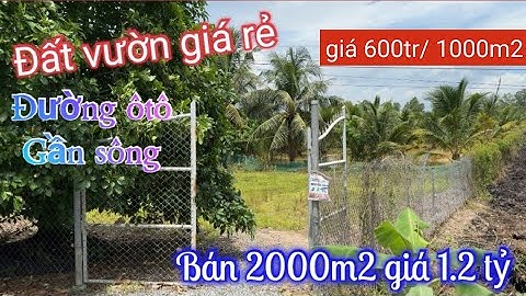 Tập 2757❤️🌸Bán Vườn dừa 2000m2 giá 1.2 tỷ ở xã Long định, Tiền giang