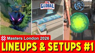 Lineups and Setups used by pros #1 《Masters London 2026》【 VALORANT 】