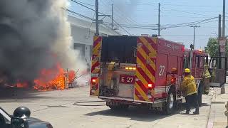 Dangerous Fire - LAFD and LAPD respond in Hollywood