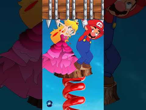 A Touching Story of Mario & Peach 😥 Will you help them❓ 💚 #shorts #tiktok #Story #viral