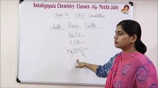 Eamples for bases  unit 2 acids, bases and salts CBSE class  10 chemistry