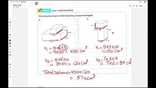 Primary 5 | Volume of Compound Shapes | 2nd Term