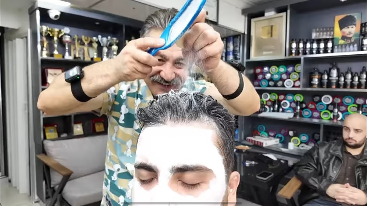 40-Min ASMR Relaxation Therapy. Relax with a Haircut and Head Massage. The Secret to Relaxation