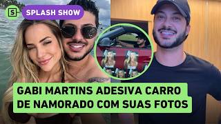 Former Big Brother Brazil contestant Gabi Martins puts photos of herself on her boyfriend's BMW; ...