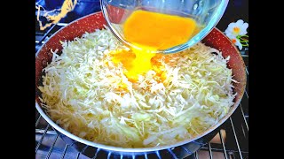 Cabbage with eggs tastes better than meat❗️❗️❗️ Quick,easy and very delicious dinner recipe💯