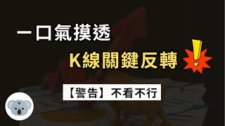 【不看不行】一口氣摸透 K線關鍵反轉！掌握趨勢高低點的關鍵反轉位！想看懂K線圖必學！（附中文字幕）投資腦袋の 熊敖