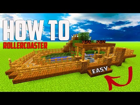 Minecraft How To Build A Mini Rollercoaster Theme Park Tutorial Youtube