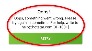 How To Fix Oops, Something Went Wrong || Please Try Again In Sometime Error On Hotstar