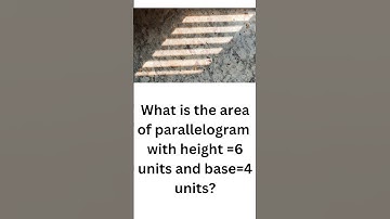 area of parallelogram #shorts