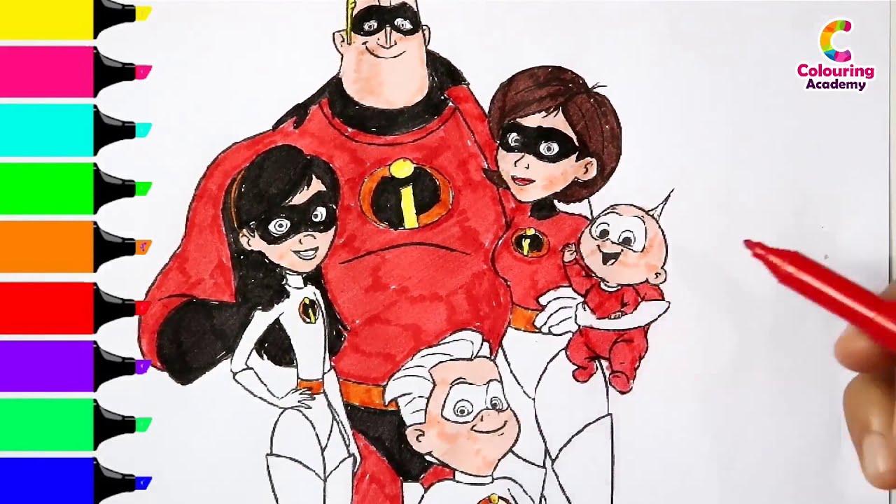 incredibles violet coloring pages