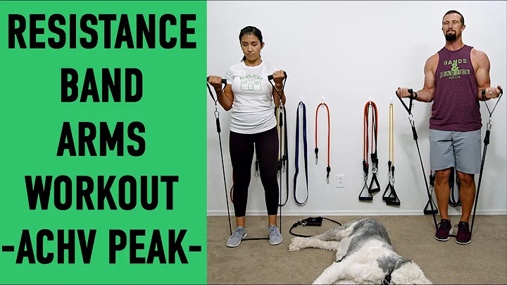 24 Minute Resistance Band Arms Workout - Band Biceps and Triceps @ACHVPEAK