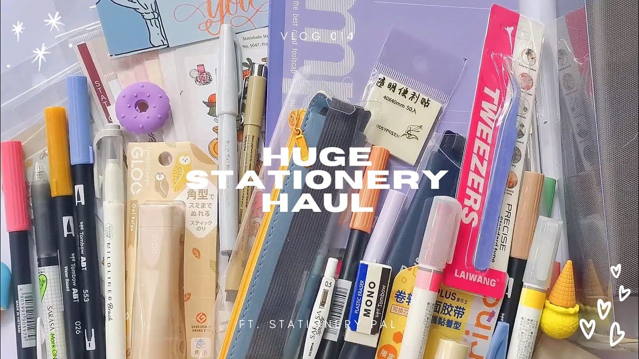 2021 huge stationery haul ft. Stationery Pal // yzabelle l. YouTube