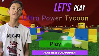 Playing as Void Power in Ultra Power Tycoon (Roblox)