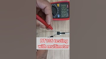 How to test BT136 triac with digital multimeter