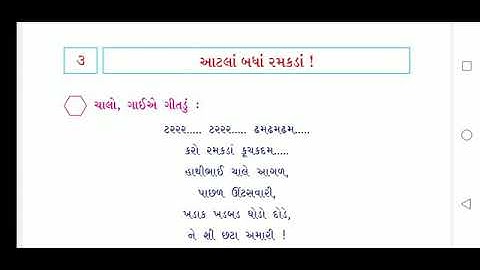 Std - 2 kalol, Unit - 3 Aatla Badha Ramkda !