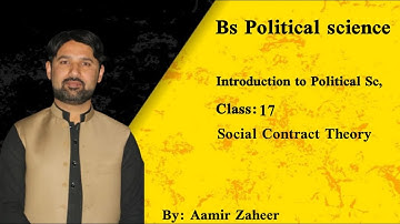Social Contract Theory | BS Political Science Lectures | in Pashto | by Aamir Zaheer