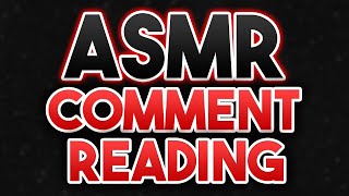 ASMR Reading Comments (Typing, Gum Chewing, Whispering)