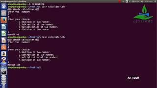 A sample Project of a calculator, a pyramid of stars, take a range of numbers  BY Ubuntu