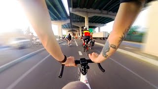 Riding through the Bronx with 275 people - POV Fixed Gear NYC