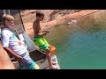 Kid Catches Giant Catfish!