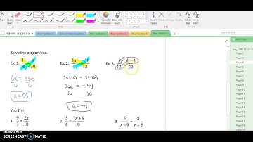 Unit 3 Day 1-Ratios and Proportions -Notes Video